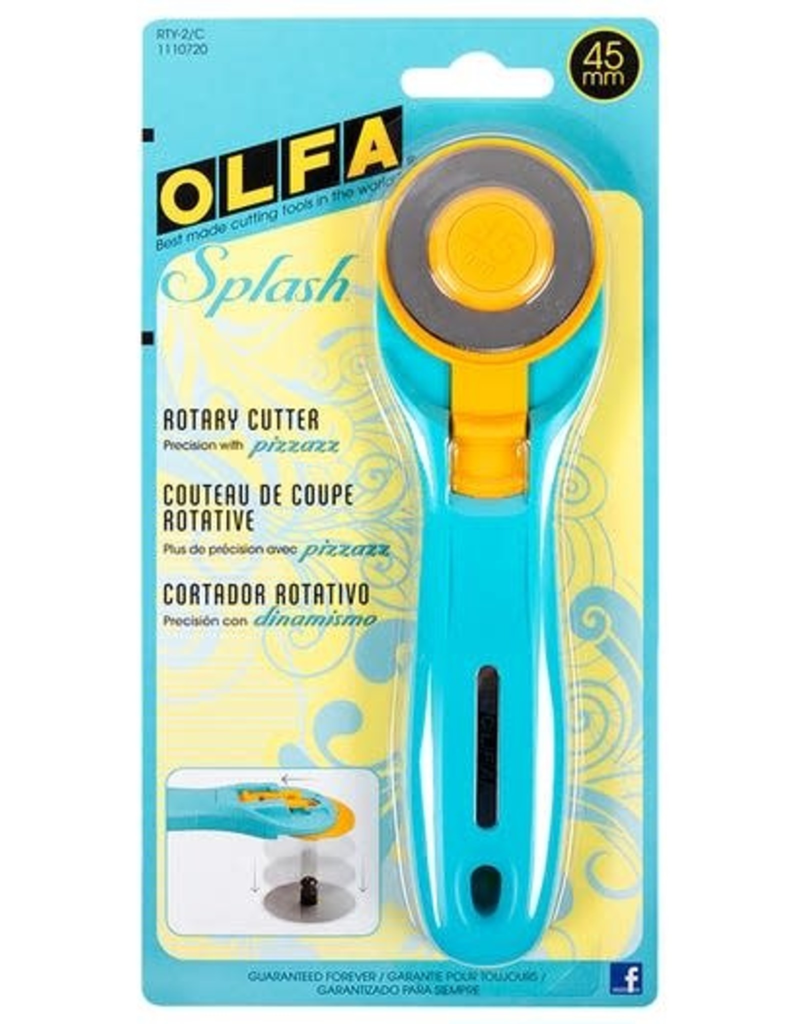 OLFA Splash Rotary Cutter Aqua