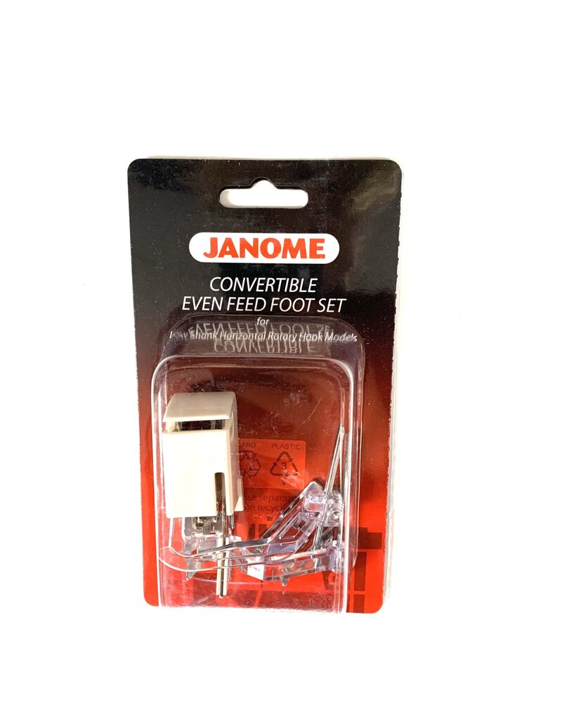 Janome Convertible Even Feed Foot Set  LOW SHANK- 214517004