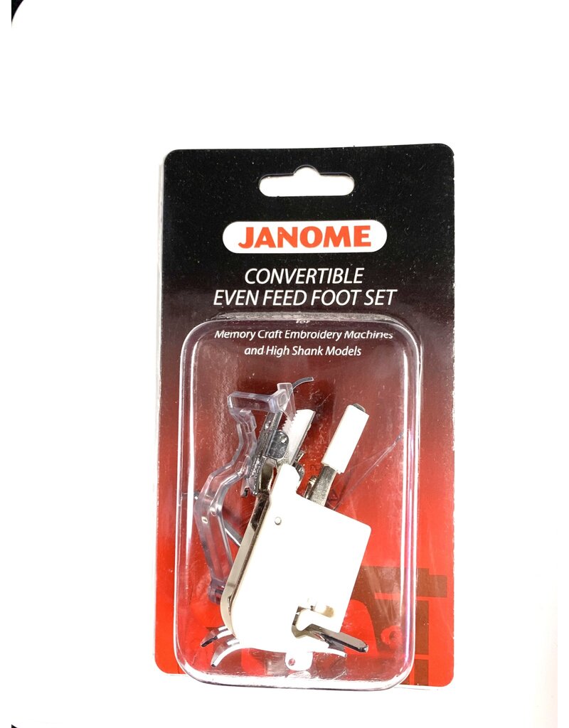 Janome Convertible Even Feed Foot Set HIGH SHANK- 214516003