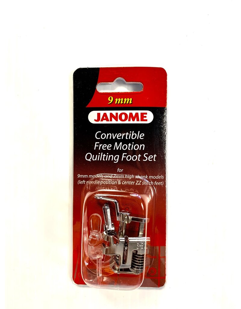 Janome 9 mm Convertible Free Motion Quilting Foot Set- 202146001