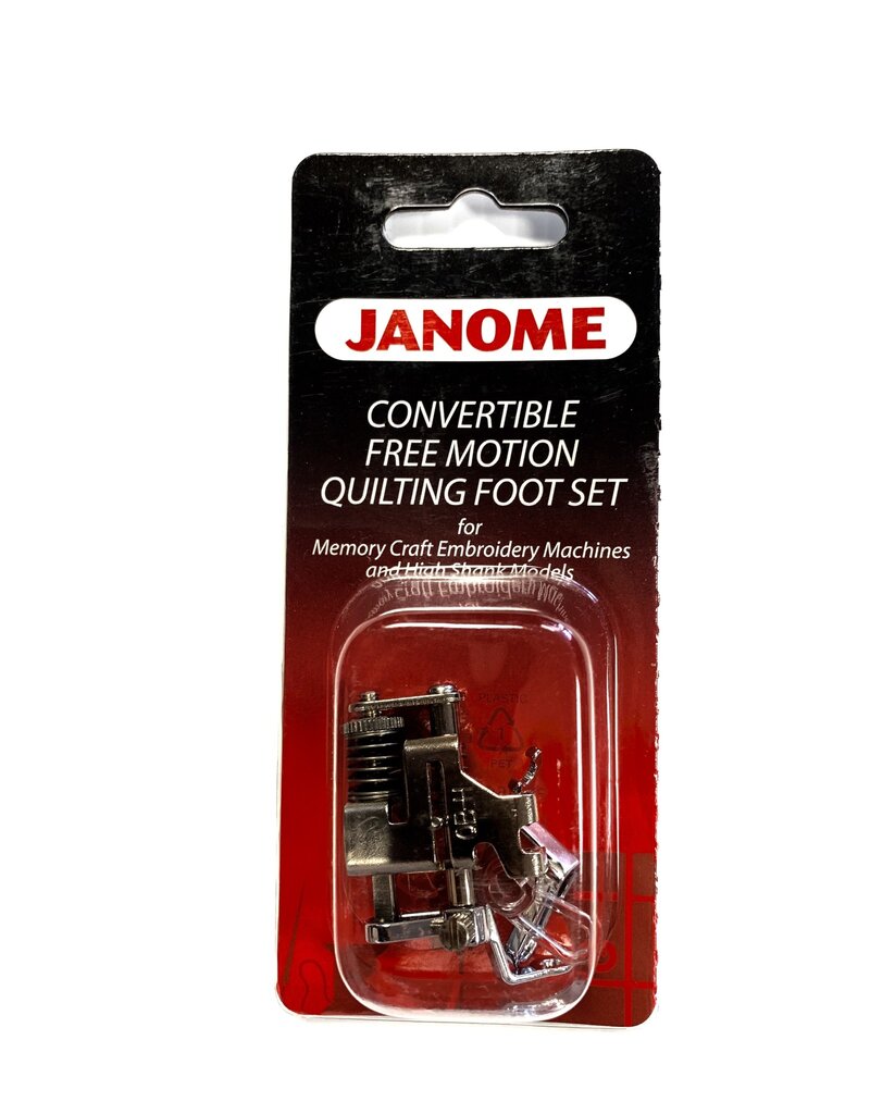 Janome Convertible Free Motion Motion Quilting Foot Set HIGH SHANK- 202001003