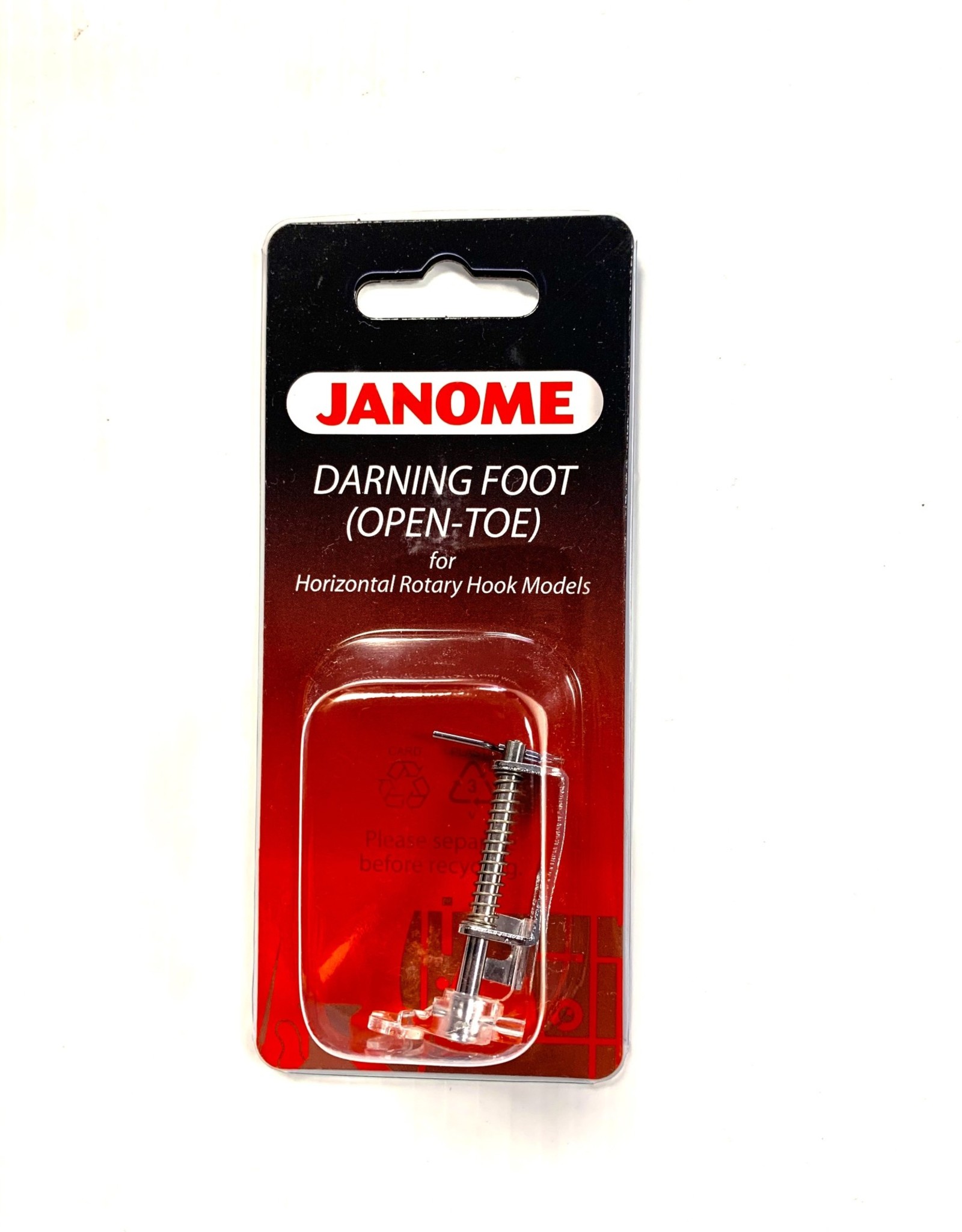Janome darning foot (open toe) for horizontal - 200340001