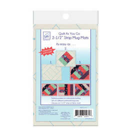 Quilt as you go 2-1/2" Strip Mug Mats