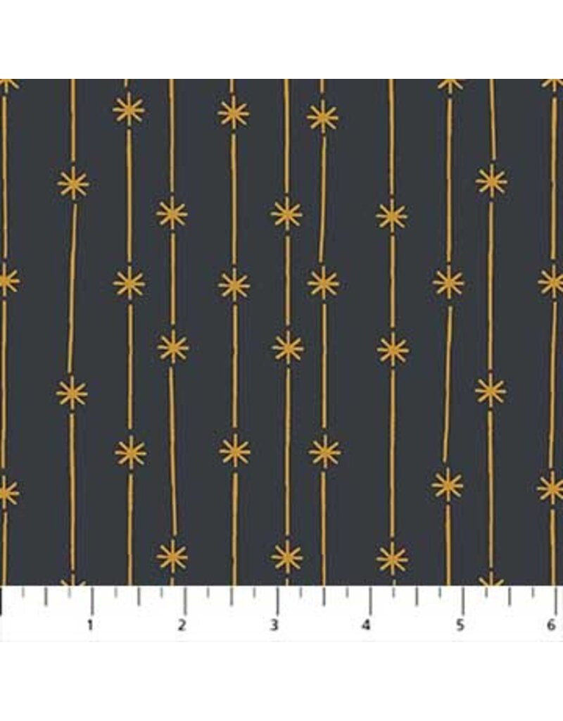 Celestial dark grey star stripes (1/2m)- 90222M-95