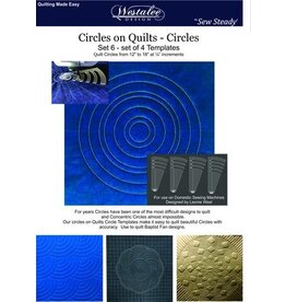 Westalee Circles on Quilts  Set 3 - Set of 4 Low Shank