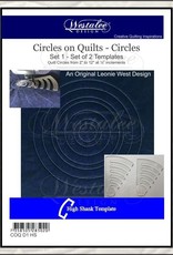 Westalee Circles on Quilts High Shank Set of 2