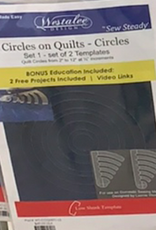 Westalee Circles on Quilts Low Shank Set of 2