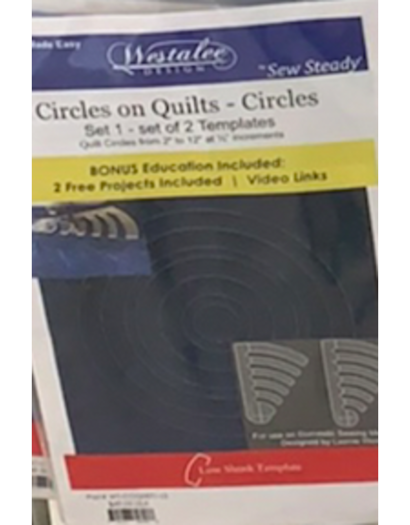 Westalee Circles on Quilts Low Shank Set of 2