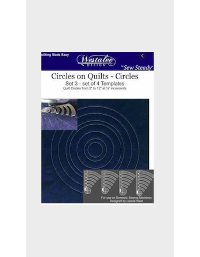 Westalee Circles on Quilts Set 3 - Set of 4 High Shank