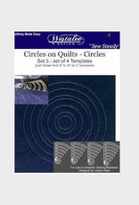 Westalee Circles on Quilts  Set 3 - Set of 4 Low Shank