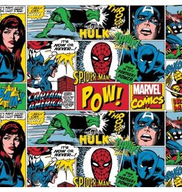 Camelot Fabrics Multi Marvel Action Around Flannel