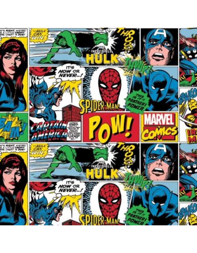 Camelot Fabrics Multi Marvel Action Around Flannel