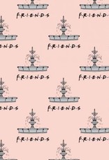 Camelot Fabrics Peach Friends Fountain Flannel