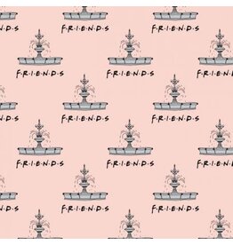 Camelot Fabrics Peach Friends Fountain Flannel