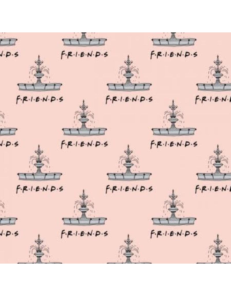 Camelot Fabrics Peach Friends Fountain Flannel
