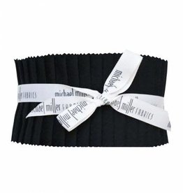 Cotton Couture Solid Black Jelly Roll
