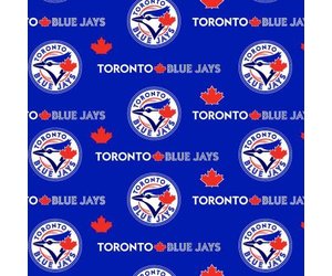 Fabric - Major League Baseball Team - MLB - Toronto Blue Jays - 100% Cotton  - By the Yard