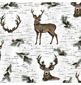 Snow Winter Deer Digital Cuddle