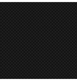 Wilmington Prints Black on Black Daisy Eights (1/2m)