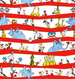 Robert Kaufman Celebration Dr. Seuss Border Stripe (1/2m)