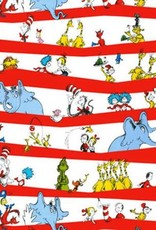 Robert Kaufman Celebration Dr. Seuss Border Stripe (1/2m)