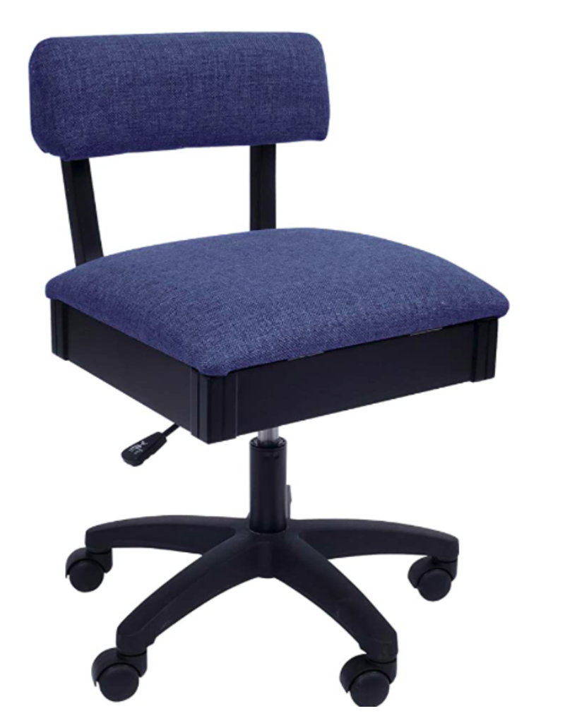 Janome Hydraulic Sewing  Chair - Basket Blue