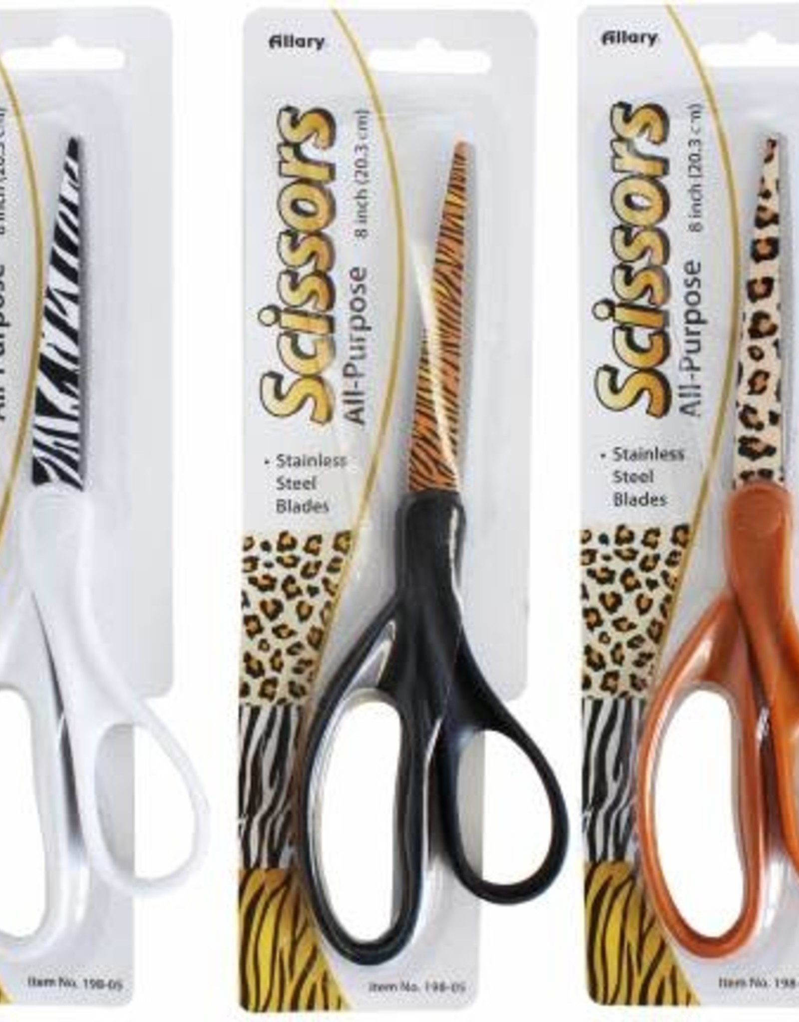 Allary Animal Skin Print Scissors 8"