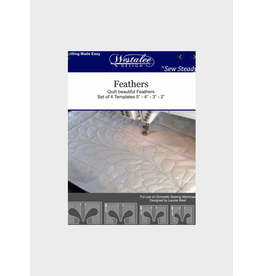 Westalee Feathers  - Set of 4 Templates 5"-4"-3"-2" LOW SHANK