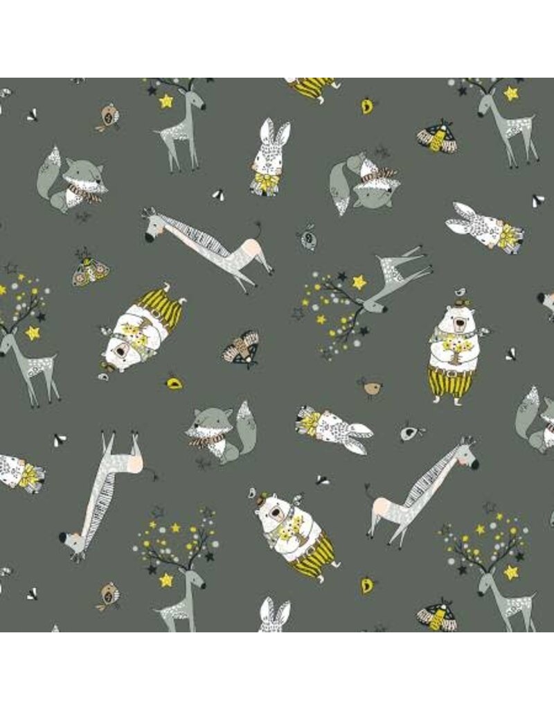 Grey Cute Critters (1/2m)