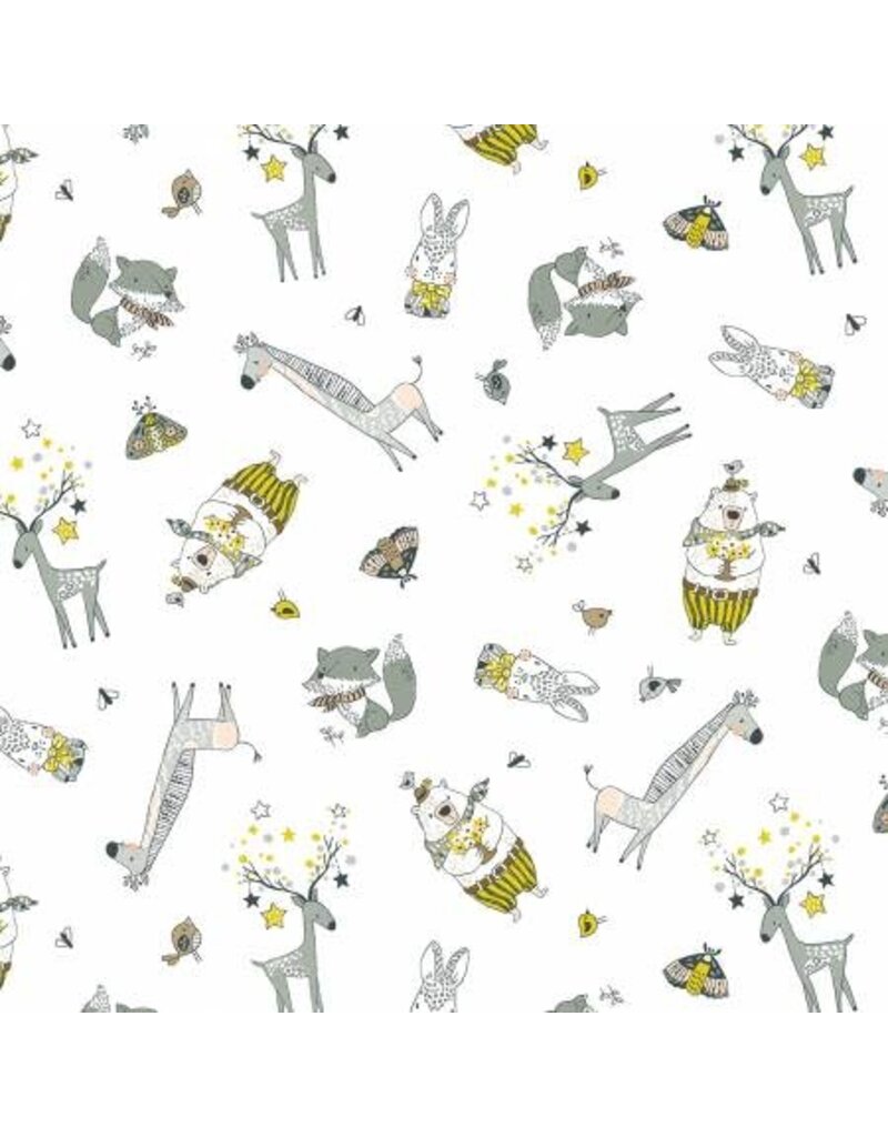 White Cute Critters (1/2m)