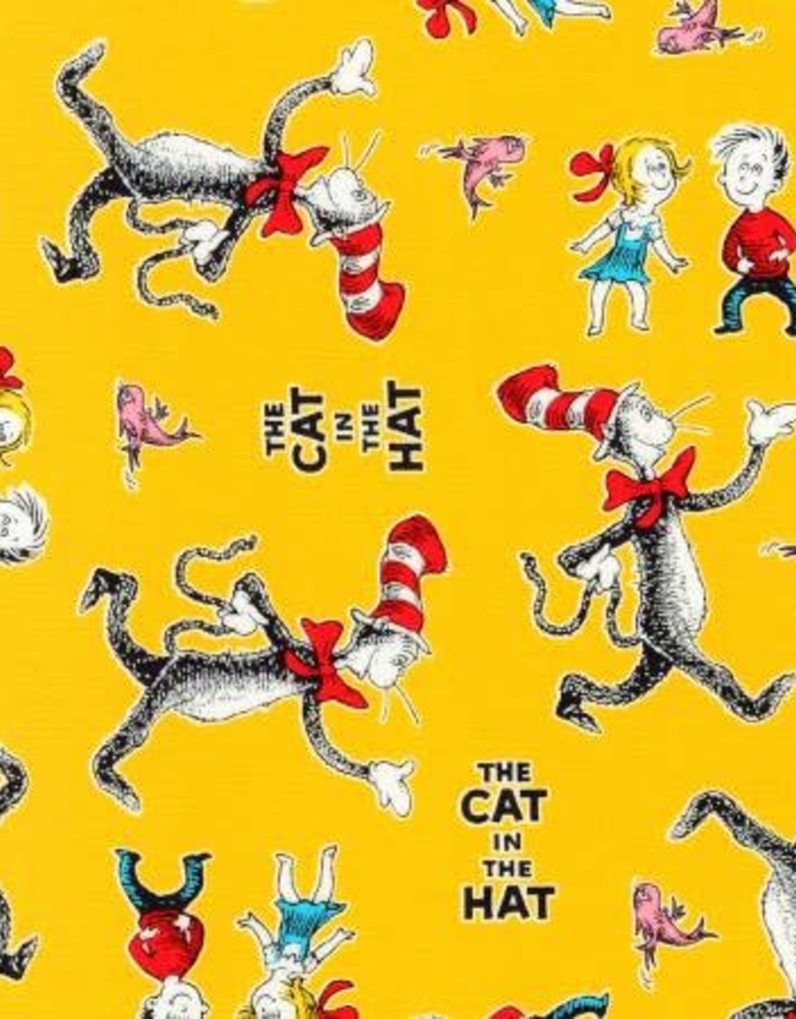 Yellow Dr. Seuss The Cat in The Hat (1/2m)