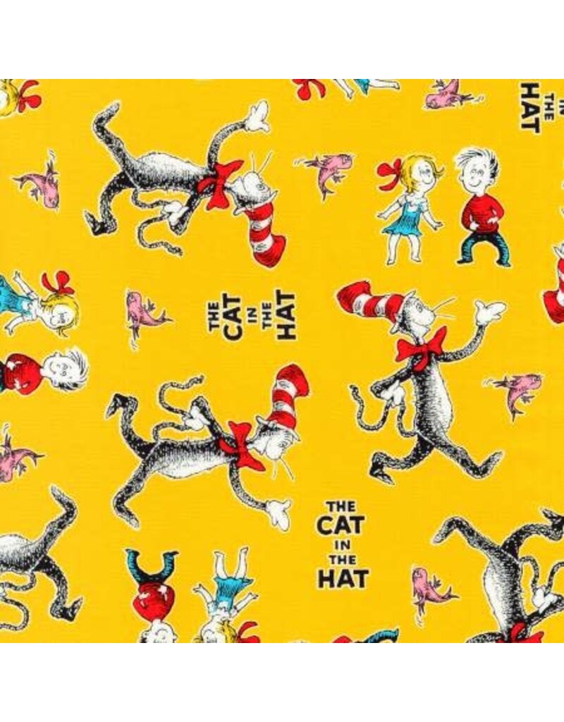 Robert Kaufman Yellow Dr. Seuss The Cat in The Hat