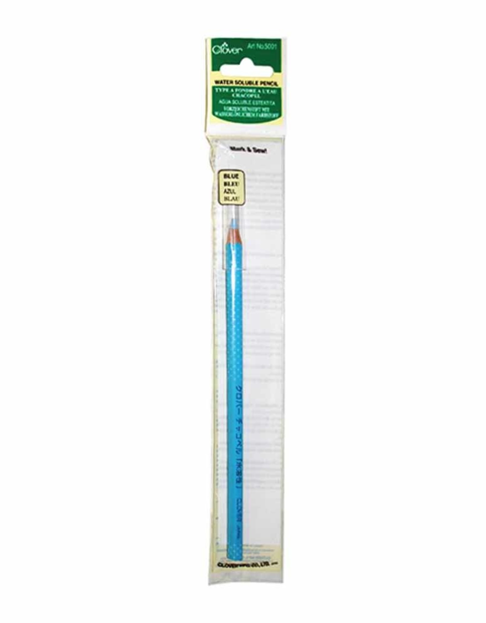 Clover 5001 Water Soluble Pencils - Blue