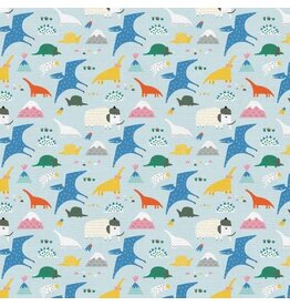 Paintbrush Studio Animal Alphabet Dinosaurs Blue (1/2m)