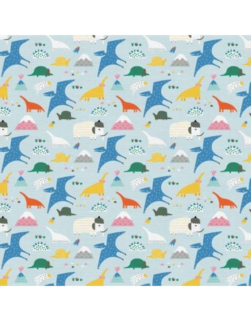 Paintbrush Studio Animal Alphabet Dinosaurs Blue (1/2m)