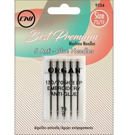 Clover Anti Glue needles - organ embroidery