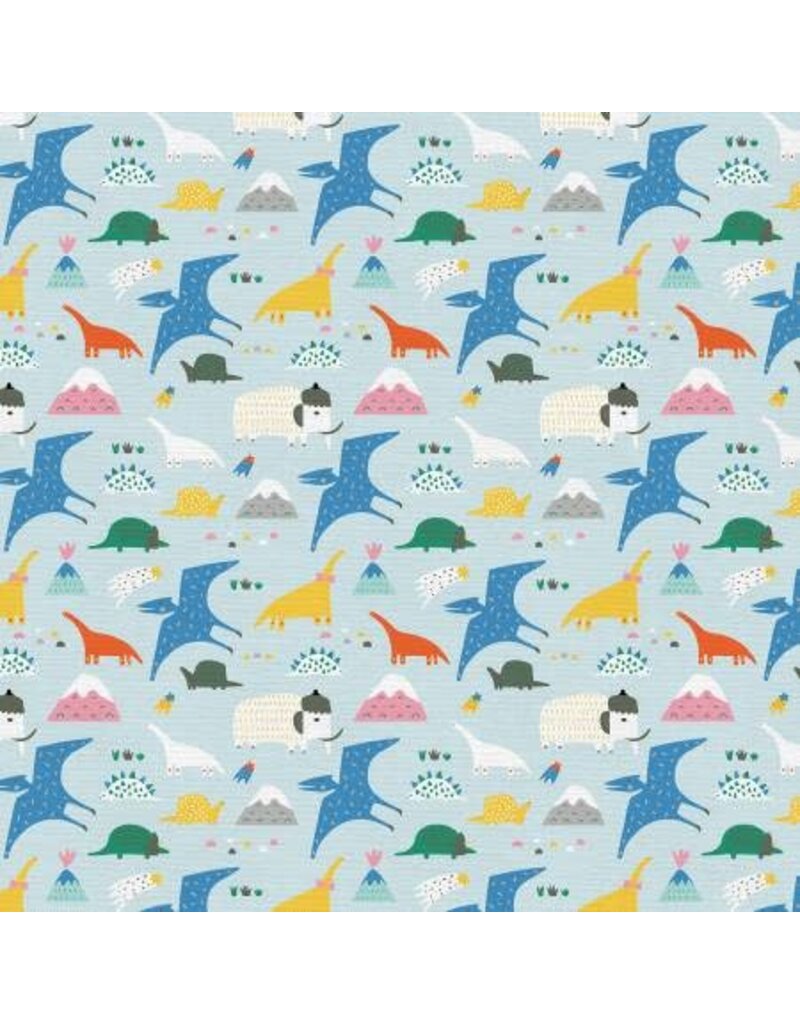 Paintbrush Studio Animal Alphabet Dinosaurs Blue (1/2m)