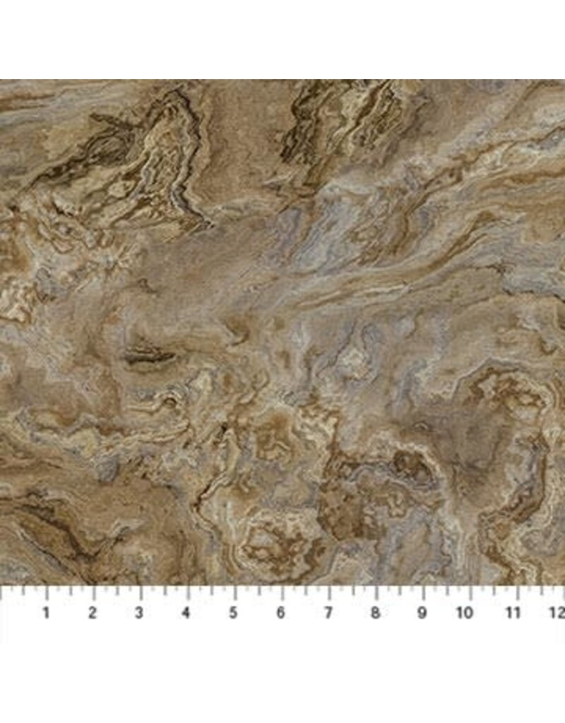Northcott New Dawn (1/2m) - Tan marble DP23928-14
