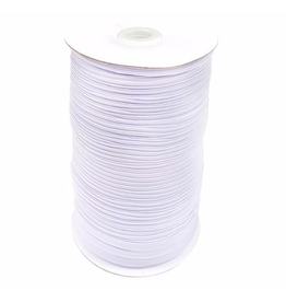Elastic 1/8 inch white (1m)