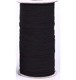 Elastic 1/8 inch black (1m)