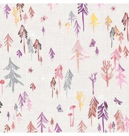 Forest glade dark pink trees  - Y3157-73