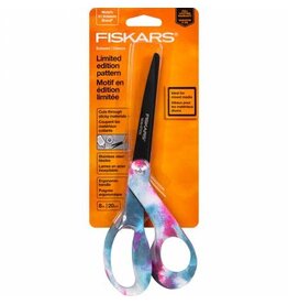 Fiskars Limited Edition 8" Pink and Blue Tie Dye