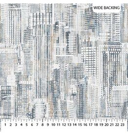 Northcott City Lights  City Scene Wide Backing