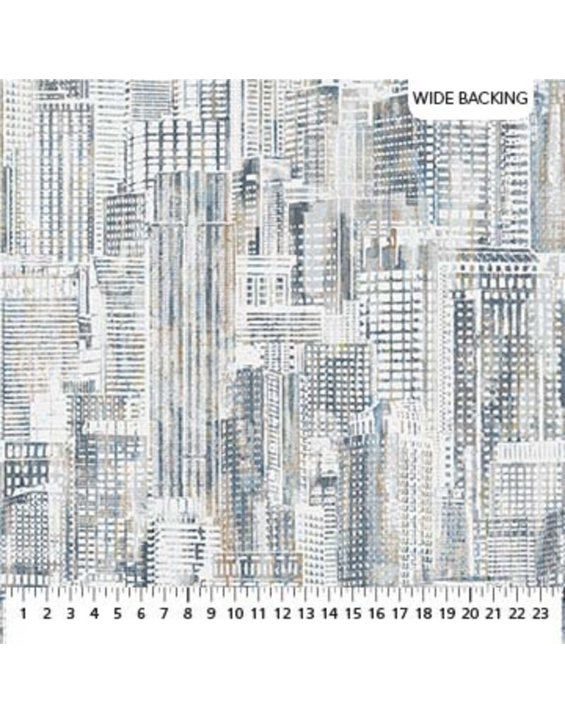 Northcott City Lights  City Scene Wide Backing