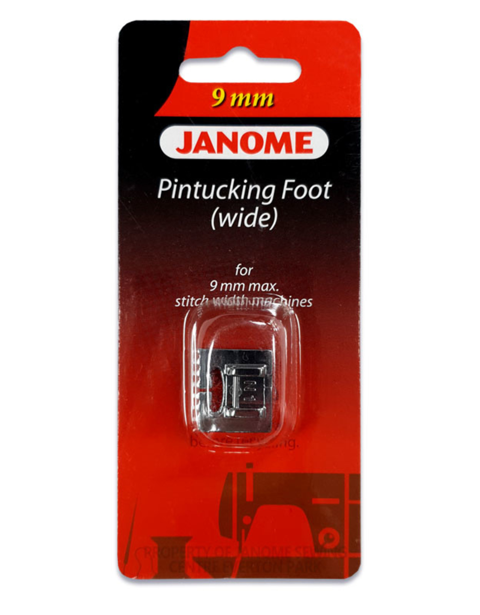 Janome 9mm Pintucking Foot (wide)- 202093002