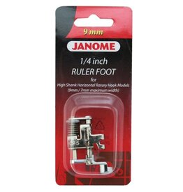 Janome High shank 1/4" ruler foot (9mm)- 202441009