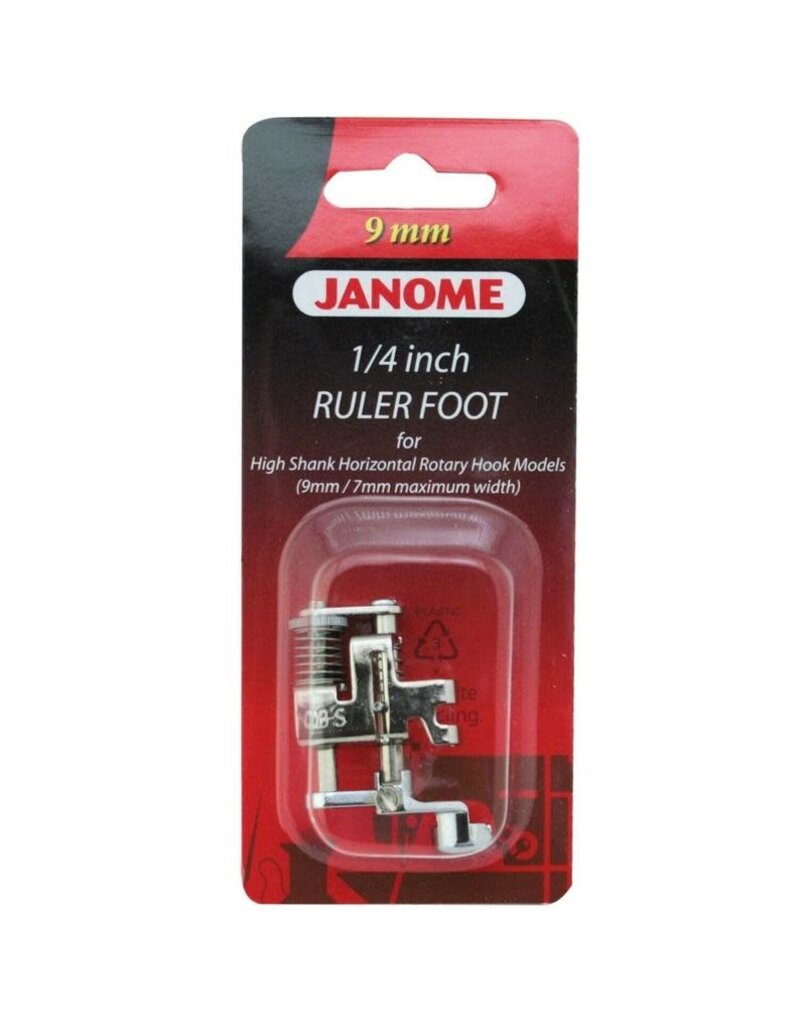 Janome High shank 1/4" ruler foot (9mm)- 202441009