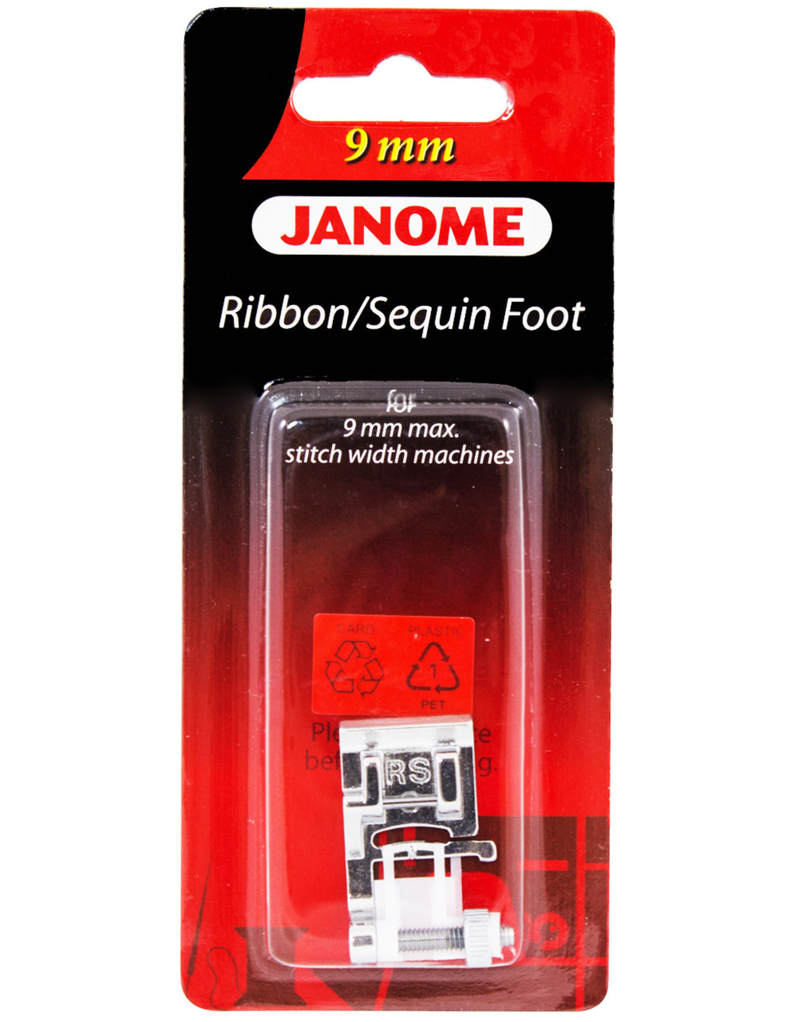 Janome 9mm Ribbon/Sequin Foot- 202090009