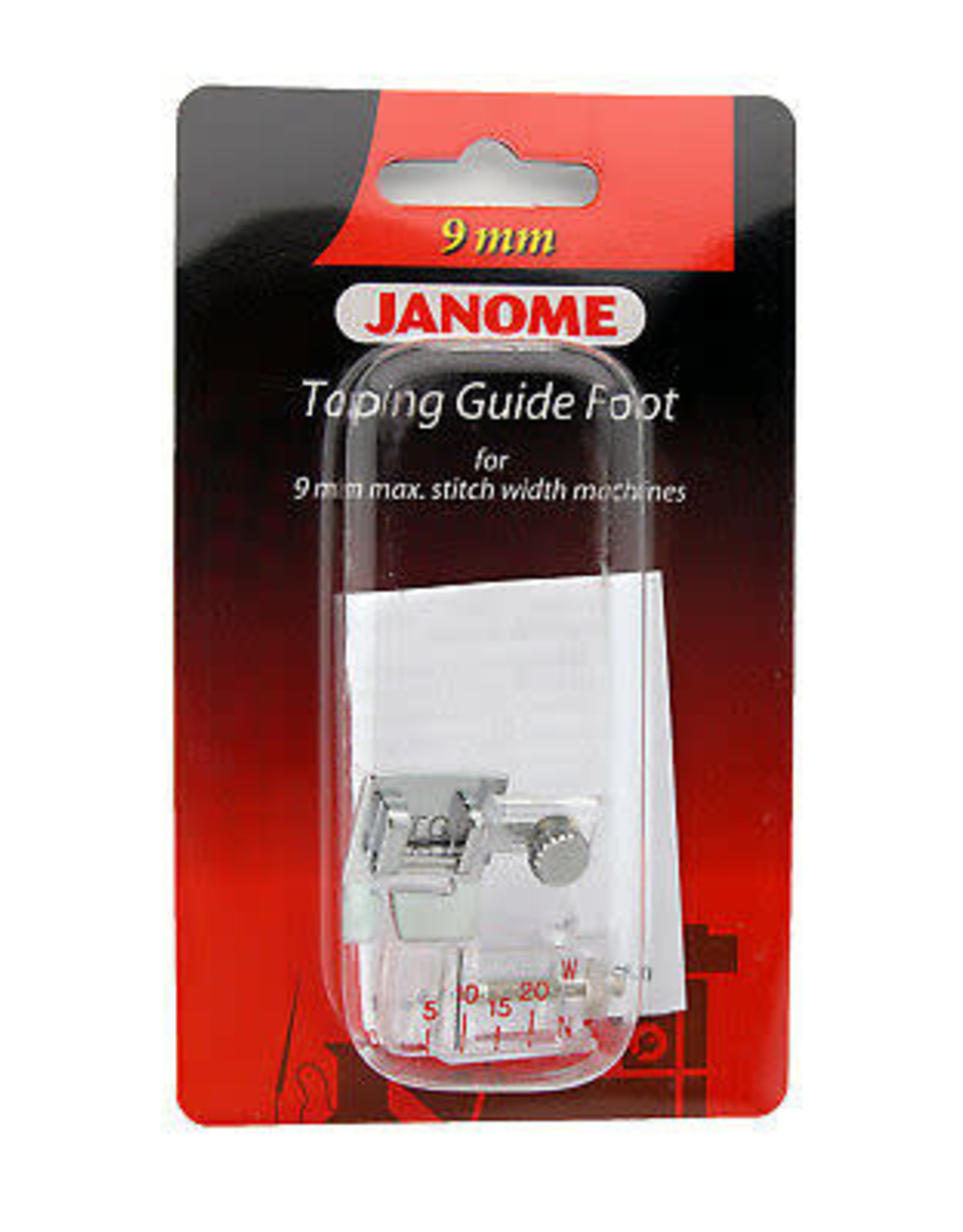 Janome Taping Guide Foot 9mm- 202310008