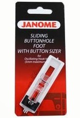 Janome Sliding Buttonhole foot with button sizer- 200134000